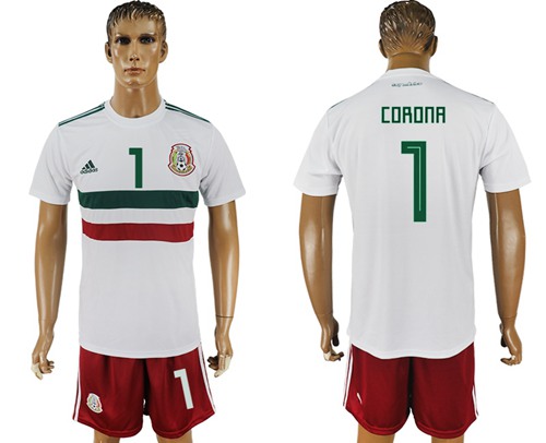 Mexico #1 Corona Away Soccer Country Jersey